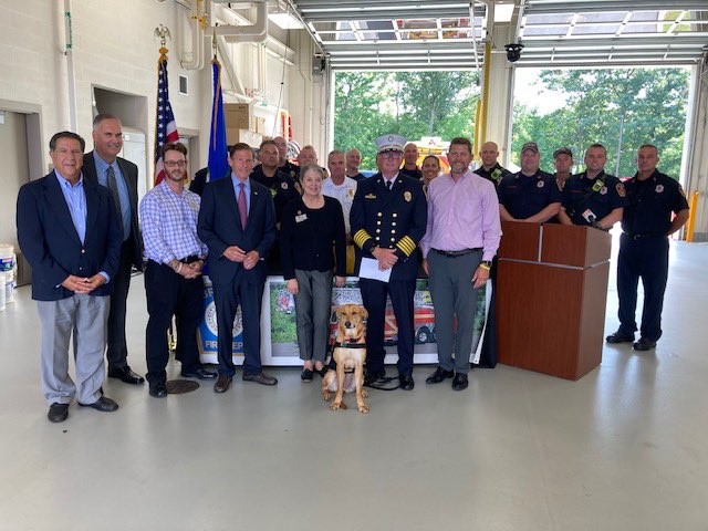 Blumenthal announced important measures to protect and aid first responders across Connecticut.